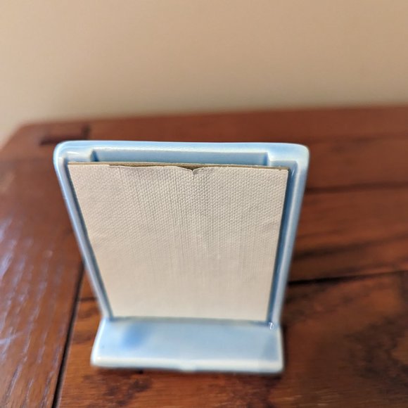 Vtg Lilian Vernon Japan Baby Blue Duck w/Balloons Small Porcelain Frame Spring - Picture 3 of 6